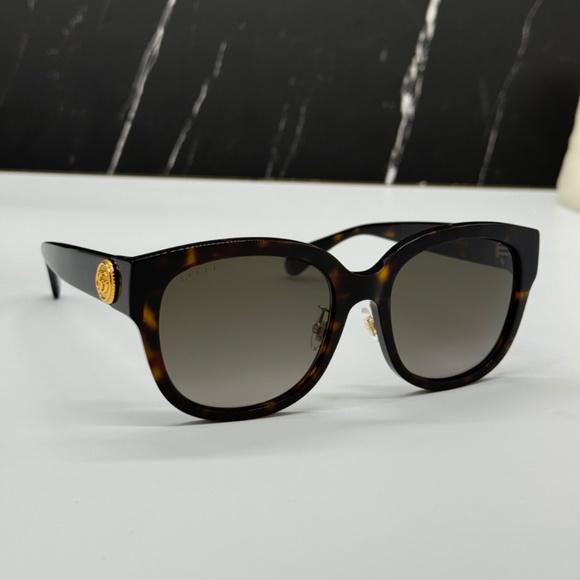 NEW GUCCI GG1409SK 002 HAVANA BROWN ROUND WOMEN GUCCI SUNGLASSES main image 6